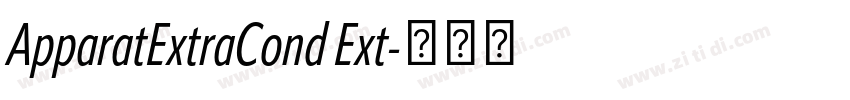ApparatExtraCond Ext字体转换 ApparatExtraCond Ext字体转换